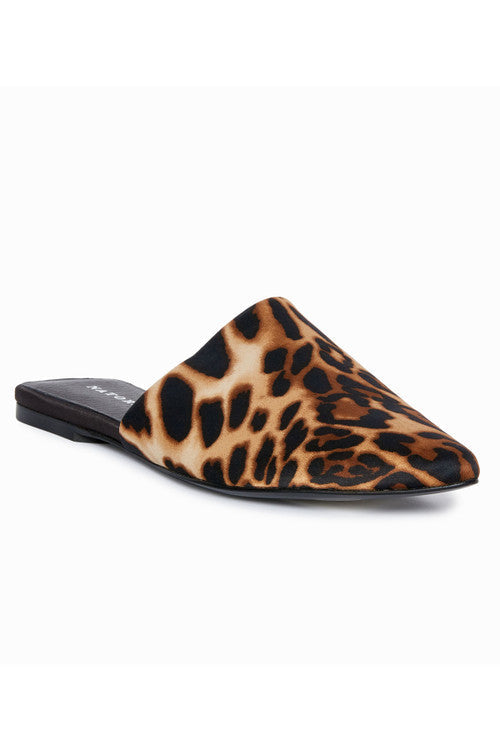 NATORI Buy Adore Luxe Leopard Satin Slide in Chestnut Online