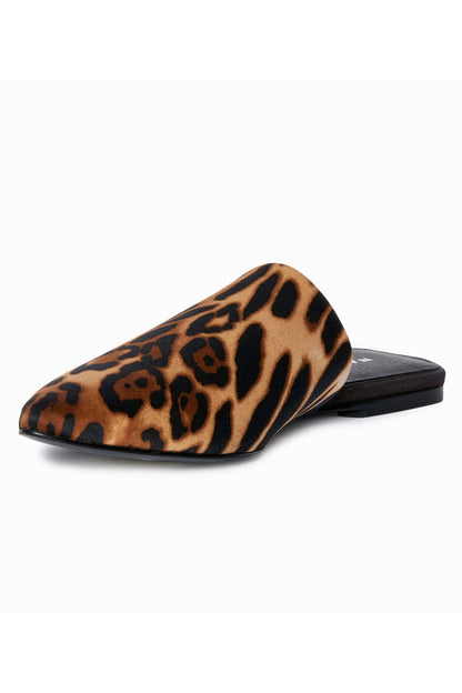 NATORI Buy Adore Luxe Leopard Satin Slide in Chestnut Online