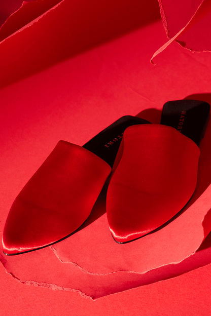 NATORI Buy Adore Satin Slide in Red Online