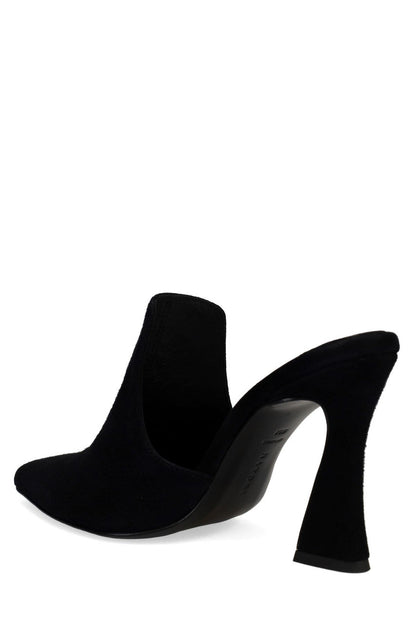 NATORI Buy Minh Suede Heel Mule in Black Online