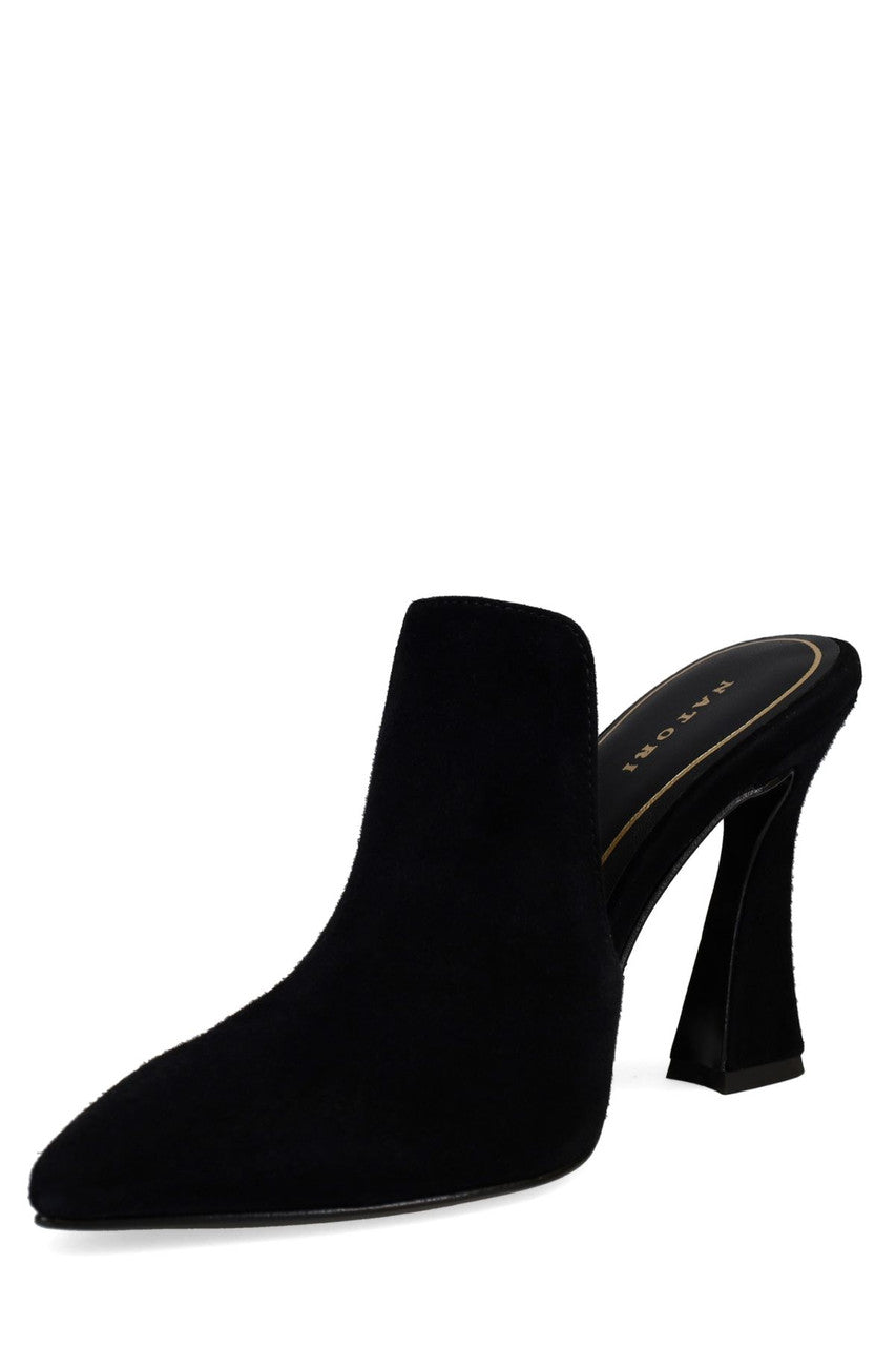 NATORI Buy Minh Suede Heel Mule in Black Online