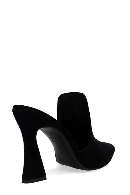 NATORI Buy Minh Suede Heel Mule in Black Online