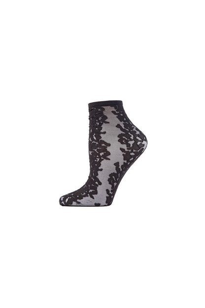 NATORI Buy Animal Sheer Shortie Socks in Black Online