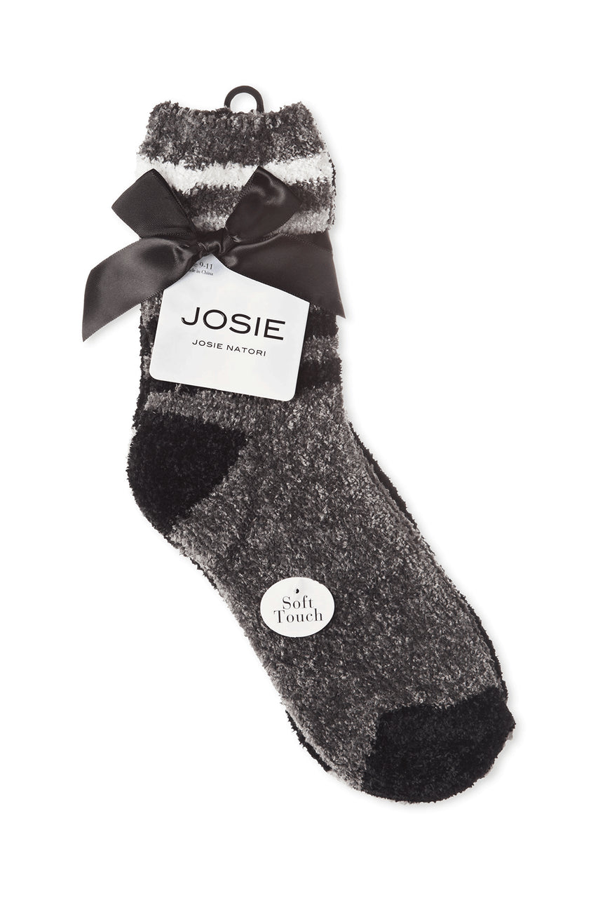 NATORI Buy Chenille Multi Striped/Solid Cozy Crew Socks - 2 Pair Pack in Castlerock Online