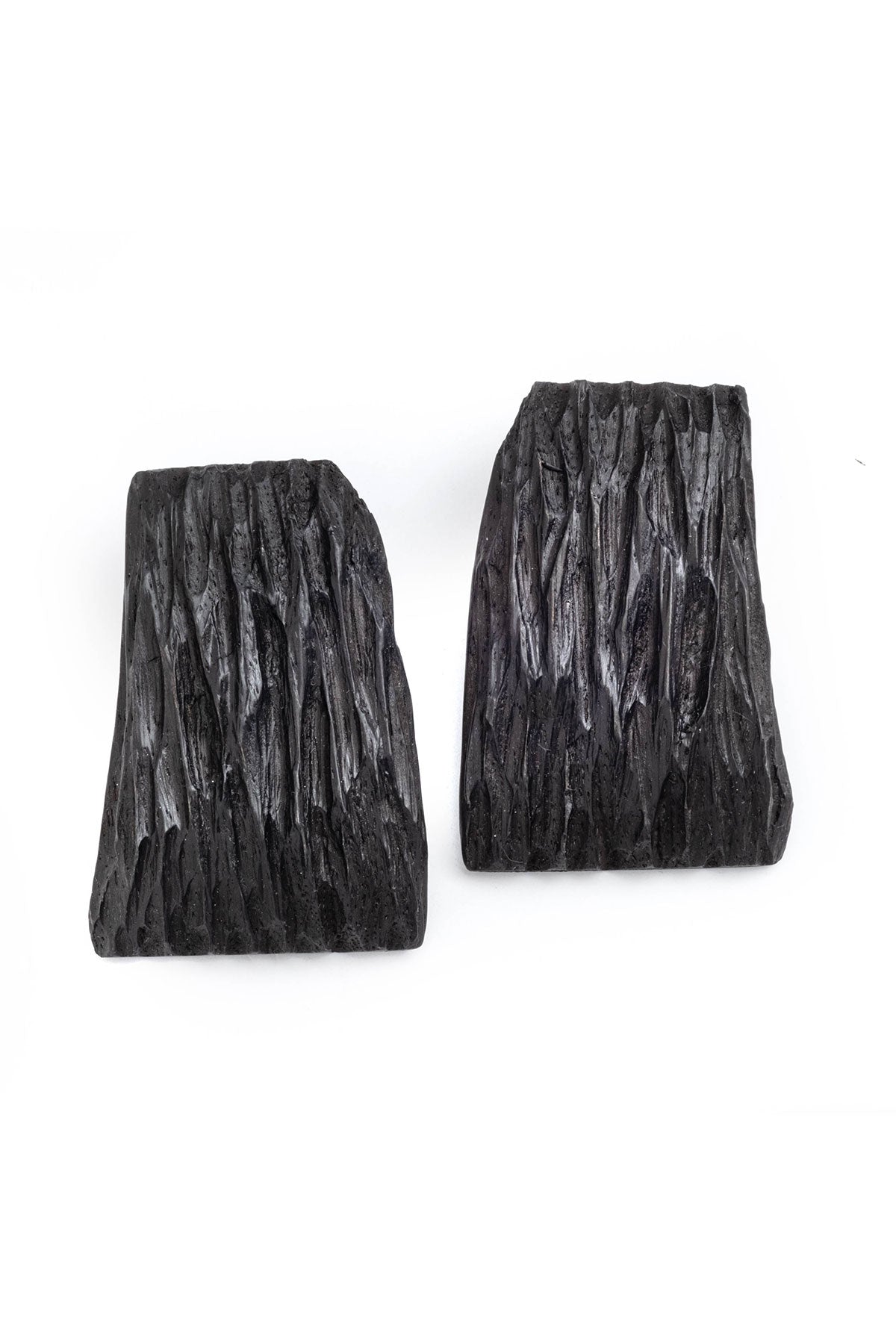 NATORI Acacia Wood Abstract Earrings
