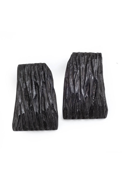 NATORI Acacia Wood Abstract Earrings
