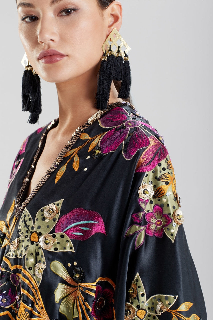 NATORI Buy Gold Plated Brass Geo Tassel Clip Earrings in Gold Online