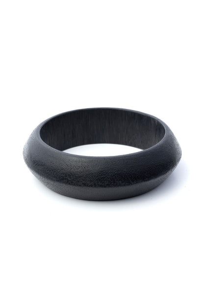 NATORI Buy Acacia Wooden Bangle Set in Black Online