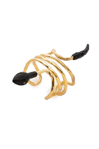 NATORI Gold Plated Brass Snake Bracelet