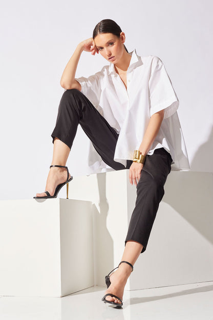 NATORI Sculptural Gold Plated Brass Cuff Bracelet
