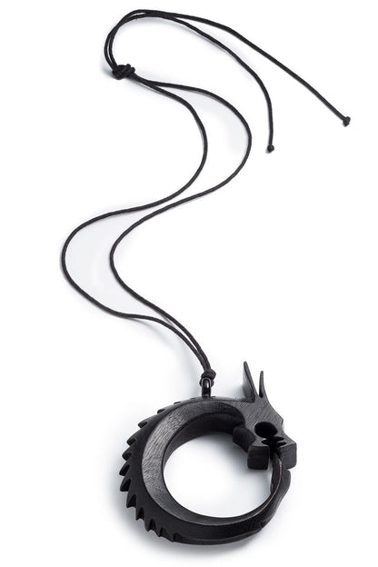NATORI Buy Horn Dragon Necklace in Ebony Online