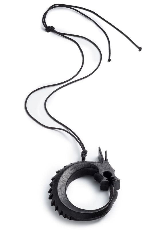 NATORI Buy Horn Dragon Necklace in Ebony Online