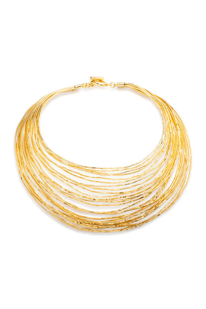 NATORI Buy Gold Brass Wire Necklace in Antique Gold Online