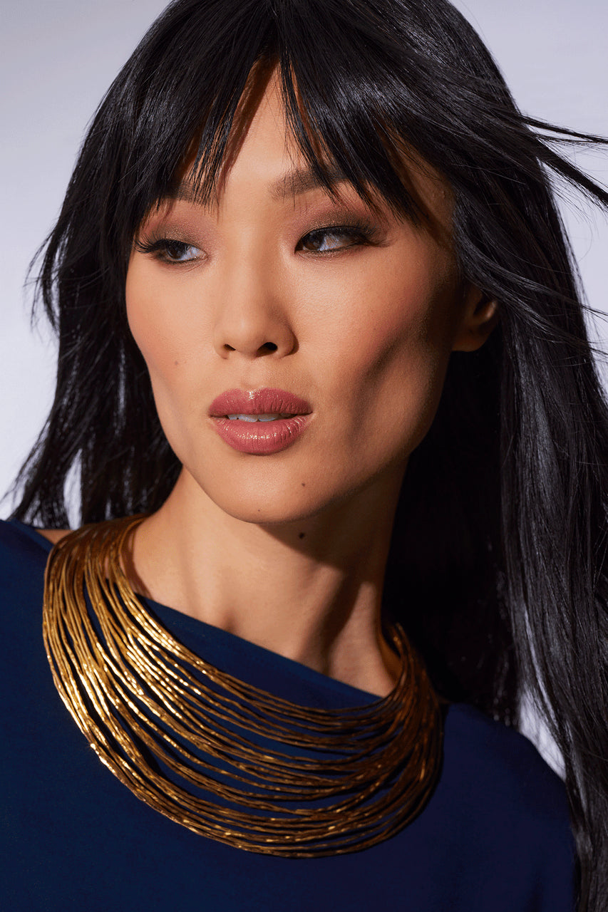 NATORI Buy Gold Brass Wire Necklace in Antique Gold Online