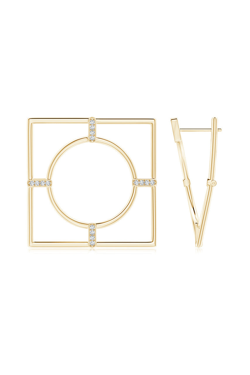 NATORI Buy Infinity 14K Gold Geometric Hoop Earrings in 14K Yellow Gold Online
