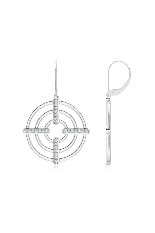 NATORI Buy Infinity Concentric Circle 14K Gold Earrings in 14K White Gold Online