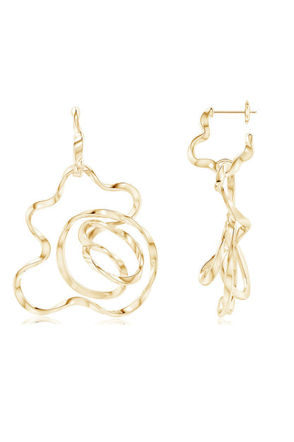 NATORI Buy Sakura 14k Hoop Earrings in 14K Yellow Gold Online