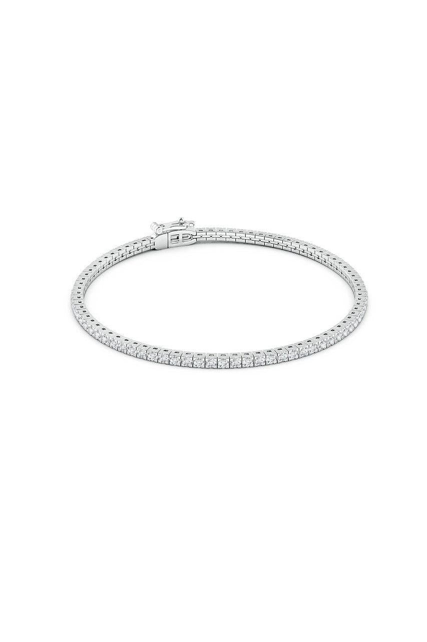 NATORI Buy Shangri-La 14K Gold and Diamond Tennis Bracelet in 14K White Gold Online