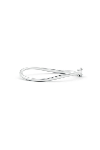 NATORI Buy Shangri-La Brushstroke 14K Gold Bracelet in 14K White Gold Online