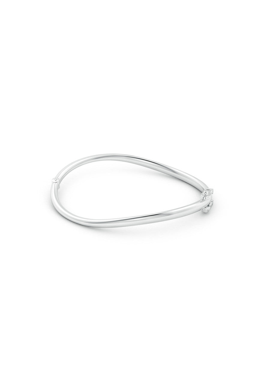NATORI Buy Shangri-La Brushstroke 14K Gold Bracelet in 14K White Gold Online