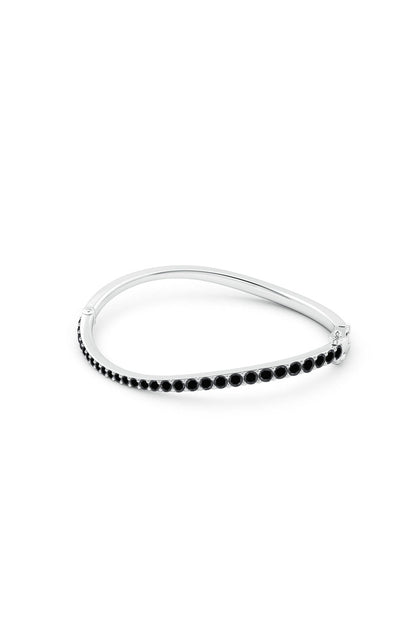 NATORI Buy Shangri-La Brushstroke 14K Gold and Black Diamond Full Bracelet in 14K White Gold Online