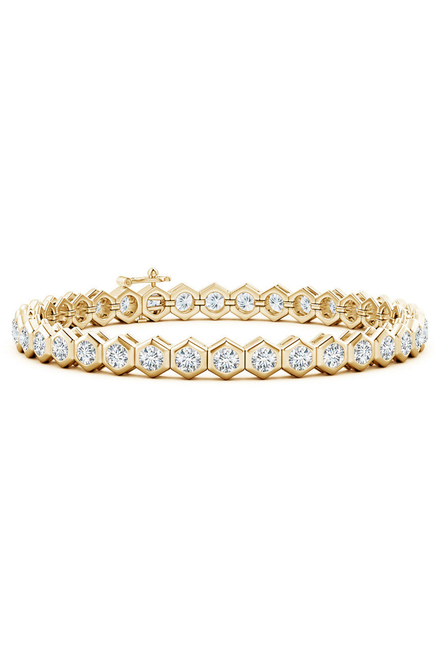 NATORI Buy Indochine Diamond Tennis Bracelet in 14K Yellow Gold Online