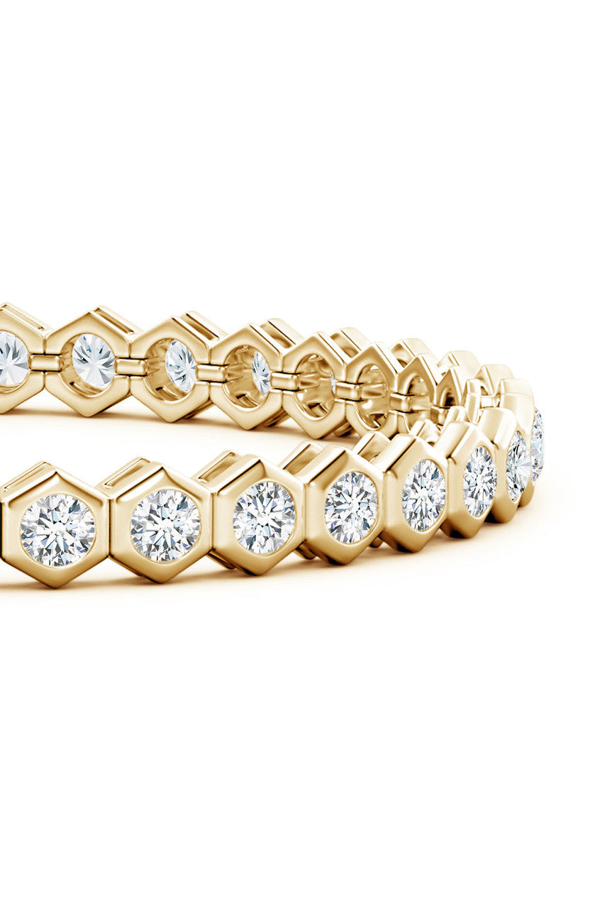 NATORI Buy Indochine Diamond Tennis Bracelet in 14K Yellow Gold Online
