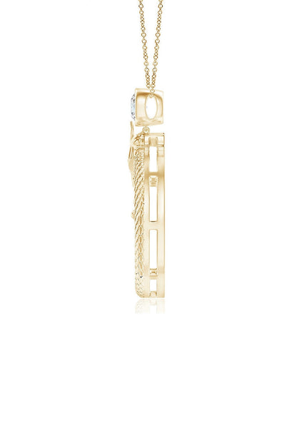 NATORI Buy Dragon 14k Yellow Gold Slider Pendant With Diamond in Yellow Gold Online