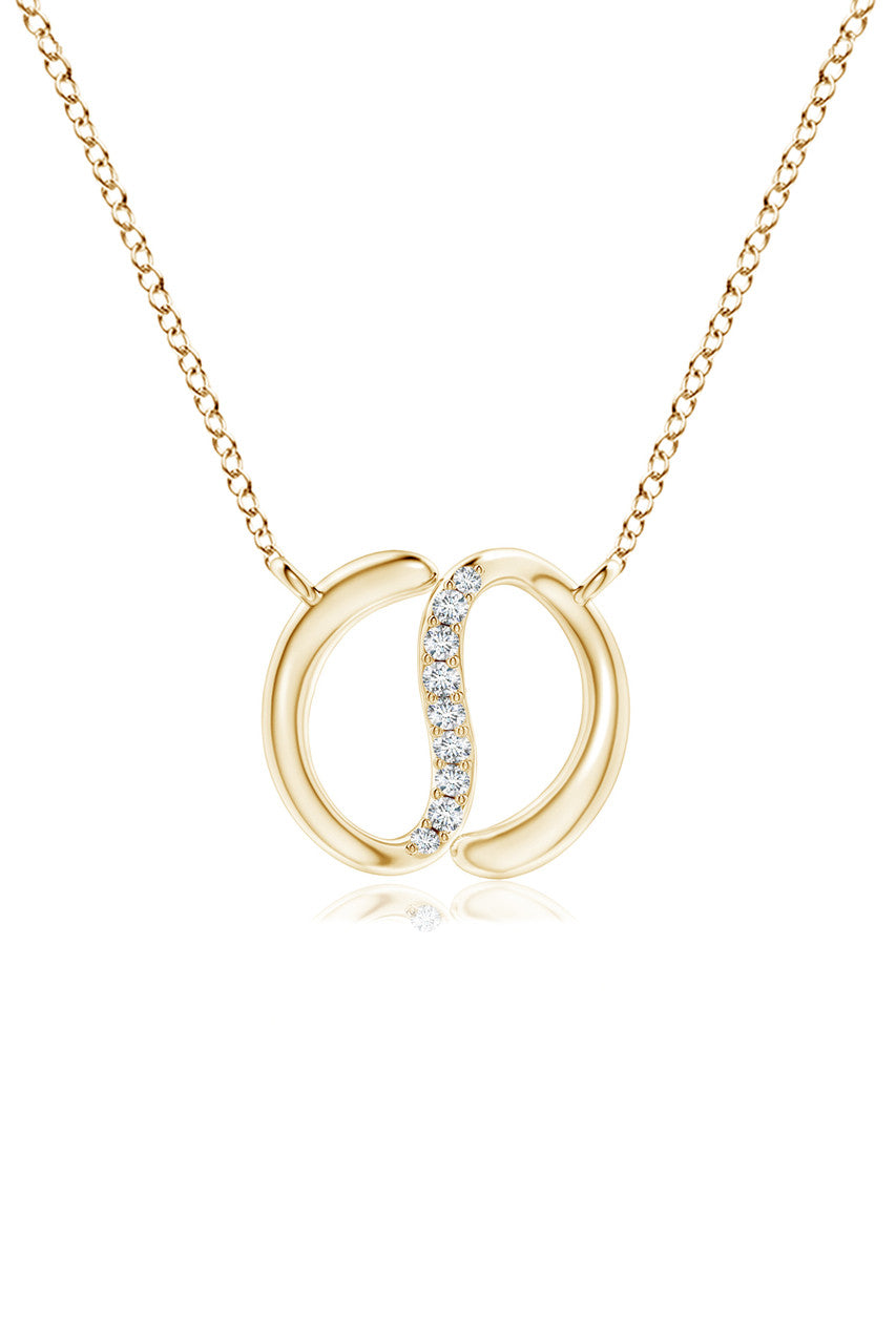 NATORI Buy Shangri-La Yin-Yang 14K Gold and Diamond Chain Pendant Necklace in 14K Yellow Gold Online