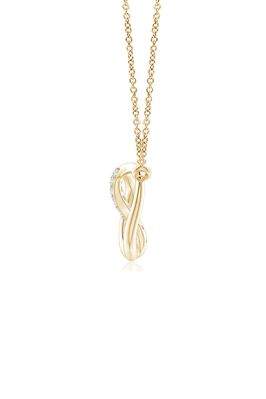 NATORI Buy Shangri-La Yin-Yang 14K Gold and Diamond Chain Pendant Necklace in 14K Yellow Gold Online