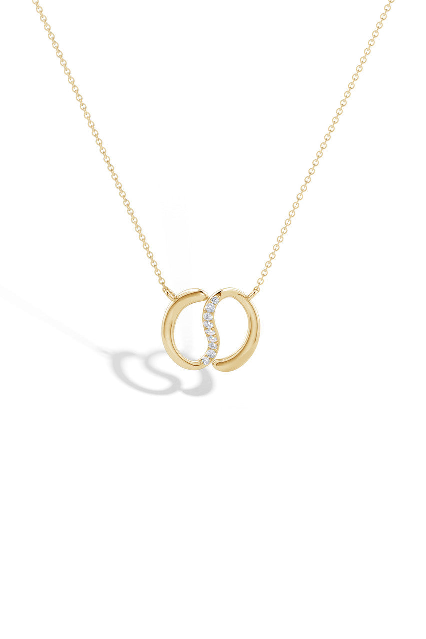 NATORI Buy Shangri-La Yin-Yang 14K Gold and Diamond Chain Pendant Necklace in 14K Yellow Gold Online