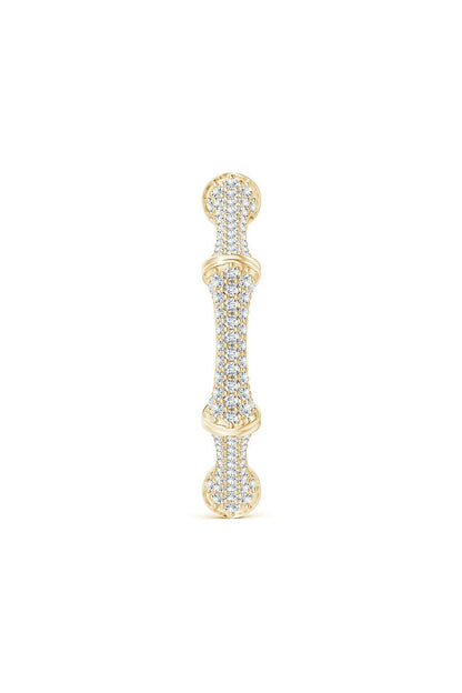 NATORI Buy Indochine 14k Diamond Pave Bamboo Eternity Ring in 14K Yellow Gold Online