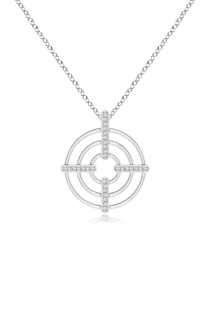 NATORI Buy Infinity Concentric Circle 14K Gold Pendant Necklace in 14K White Gold Online