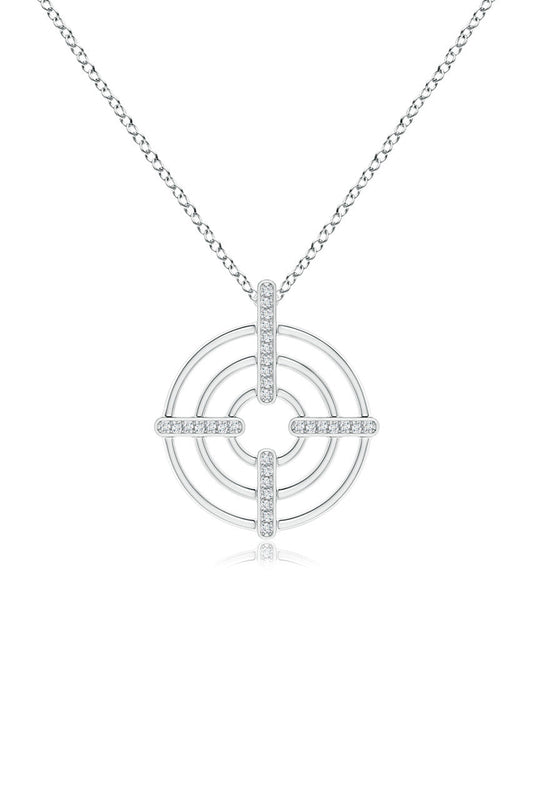 NATORI Buy Infinity Concentric Circle 14K Gold Pendant Necklace in 14K White Gold Online