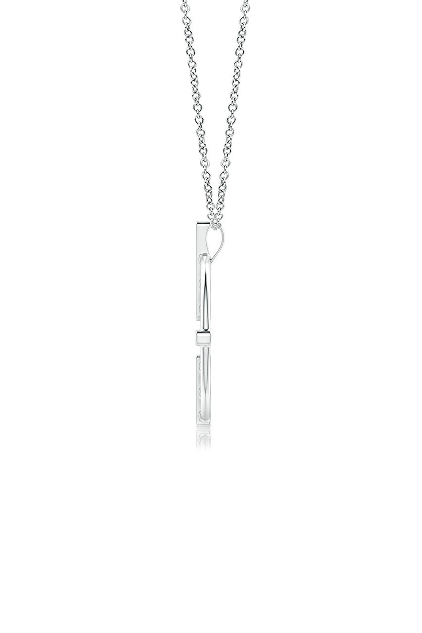 NATORI Buy Infinity Concentric Circle 14K Gold Pendant Necklace in 14K White Gold Online