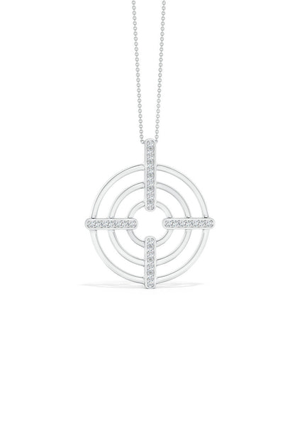 NATORI Buy Infinity Concentric Circle 14K Gold Pendant Necklace in 14K White Gold Online