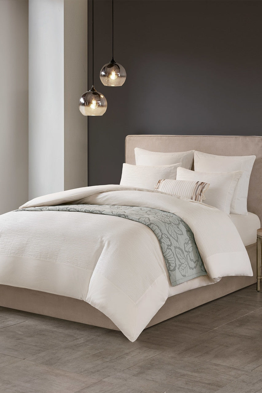NATORI Buy Hanae White Comforter Set in White Online