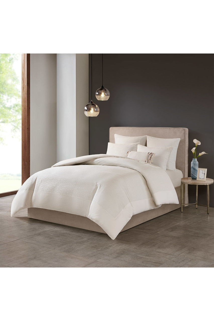 NATORI Buy Hanae White Duvet Cover Set in White Online
