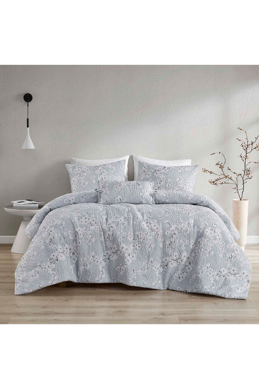NATORI Buy Springtime Garden 4 Piece Comforter Mini Set in Gray Online