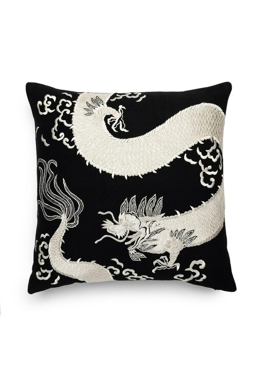NATORI Buy Mayon Dragon Embroidery Pillow - Black/Cream in Black/Cream Online