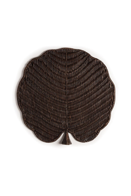 NATORI Buy Maranao Circle Leaf Tray in Brown Online