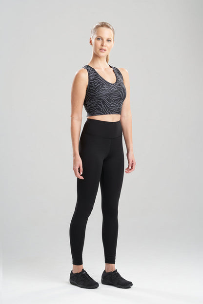 NATORI Buy Getaway Crop Top in Black Jacquard Online