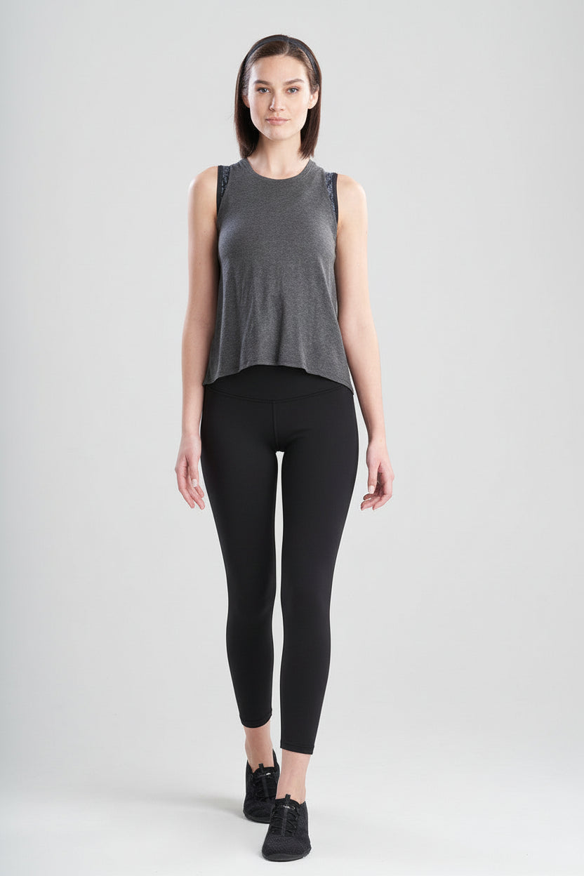 NATORI Buy Layering Elements High Low Tank in Anthracite Online
