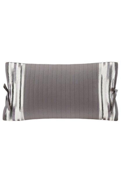 NATORI Buy Hanae Gray Embroidered Oblong Pillow in Multi Online