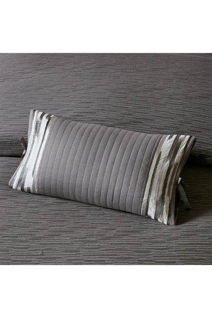 NATORI Buy Hanae Gray Embroidered Oblong Pillow in Multi Online