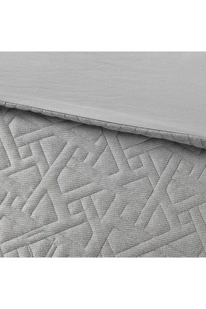 NATORI Buy Origami 3 Piece Grey Comforter Mini Set in Grey Online