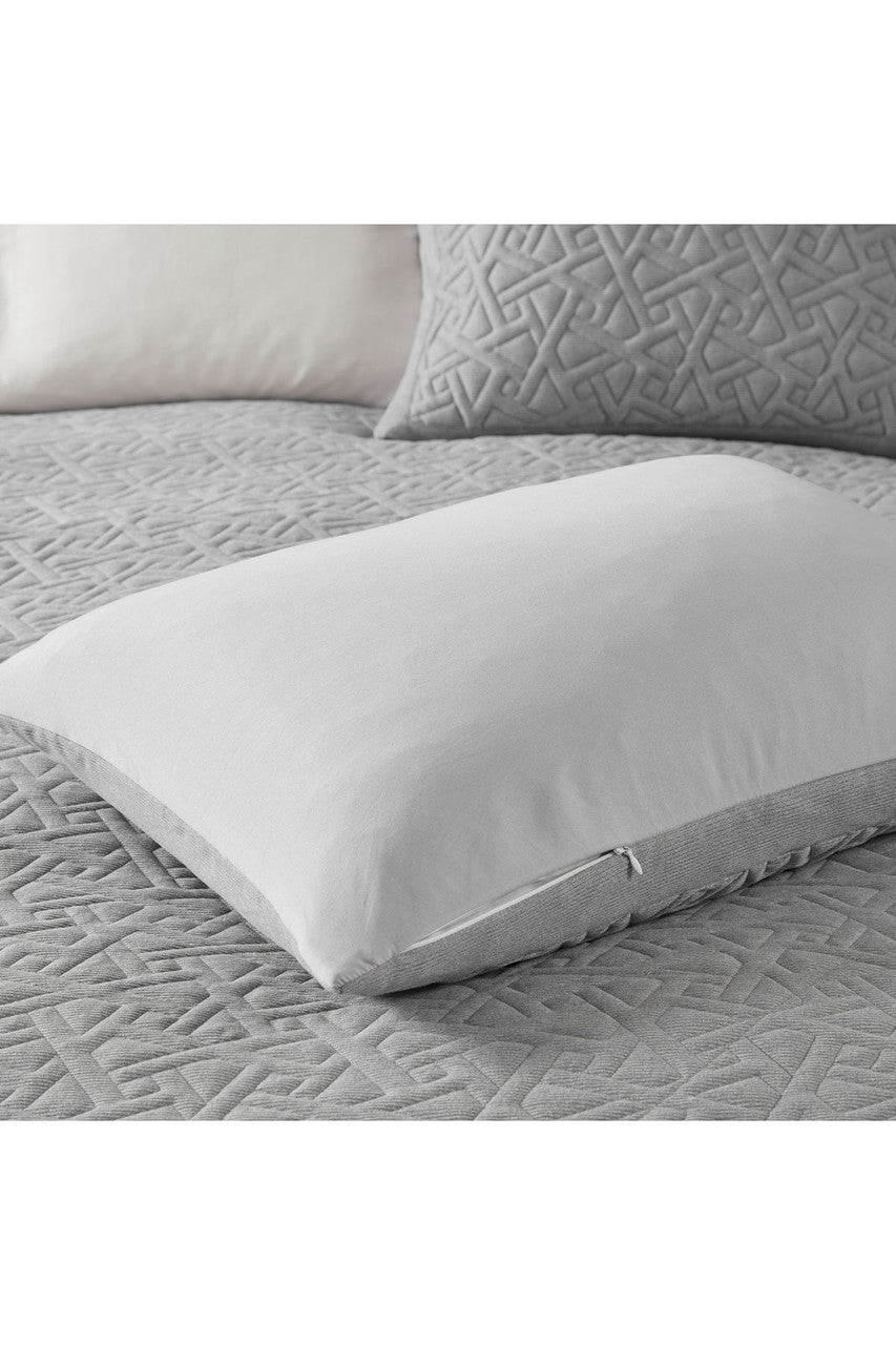 NATORI Buy Origami 3 Piece Grey Comforter Mini Set in Grey Online