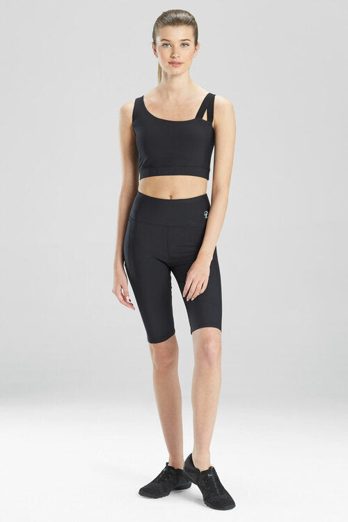 NATORI Buy Solstice Asymmetrical Cropped Cami in Black Online