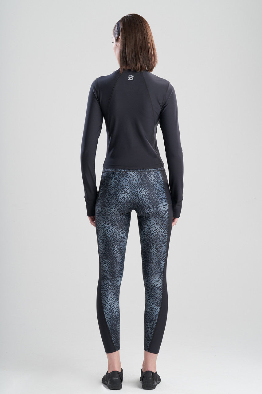 NATORI Buy Solstice Long Sleeve Crop Top in Black Online