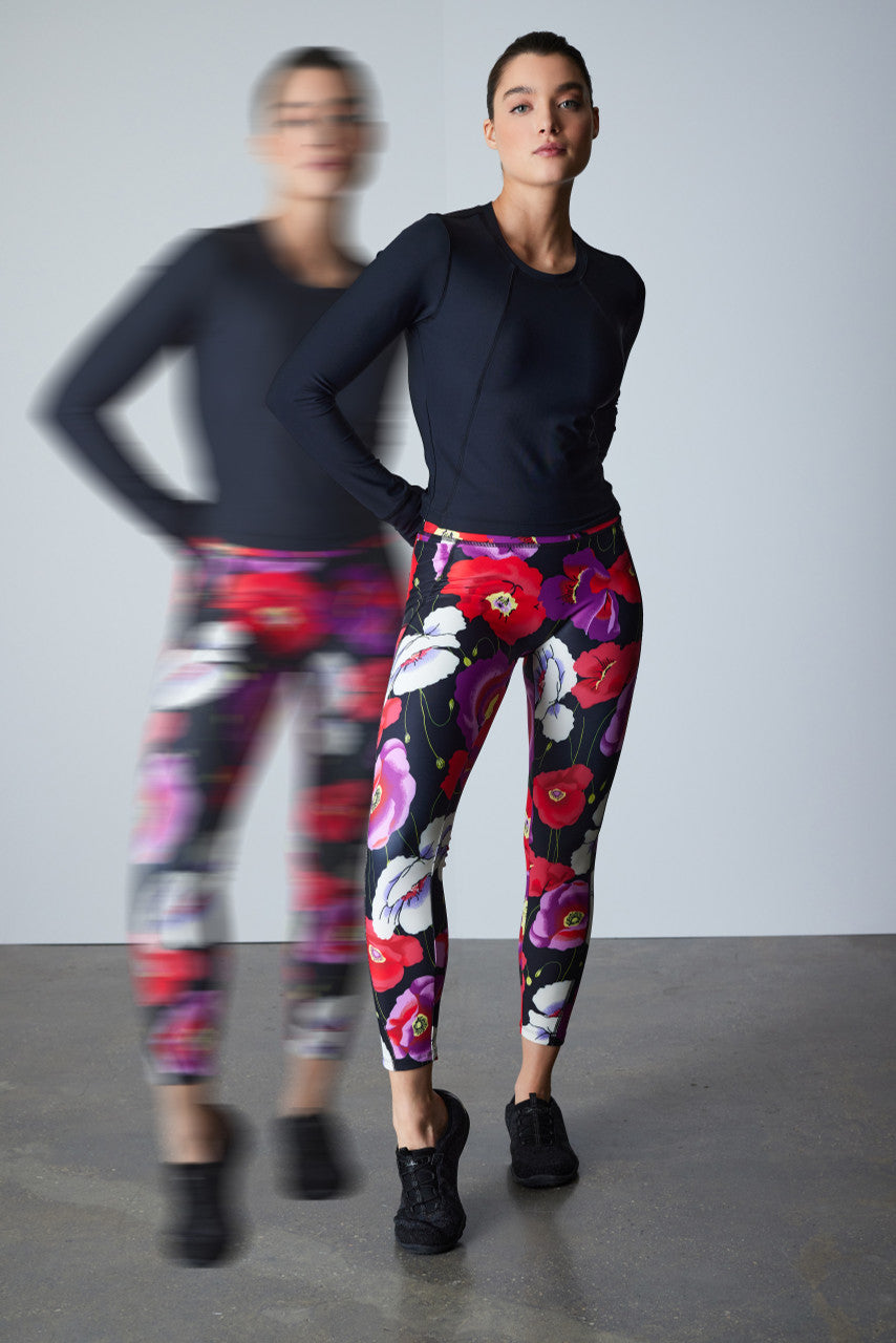 NATORI Buy Solstice Long Sleeve Crop Top in Black Online